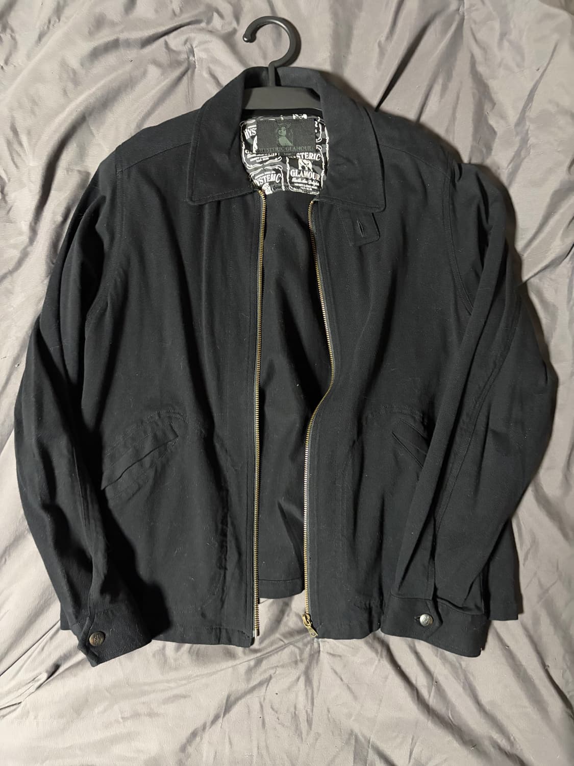 히스테릭글래머 스윙탑자켓 블랙 L 상품이미지1