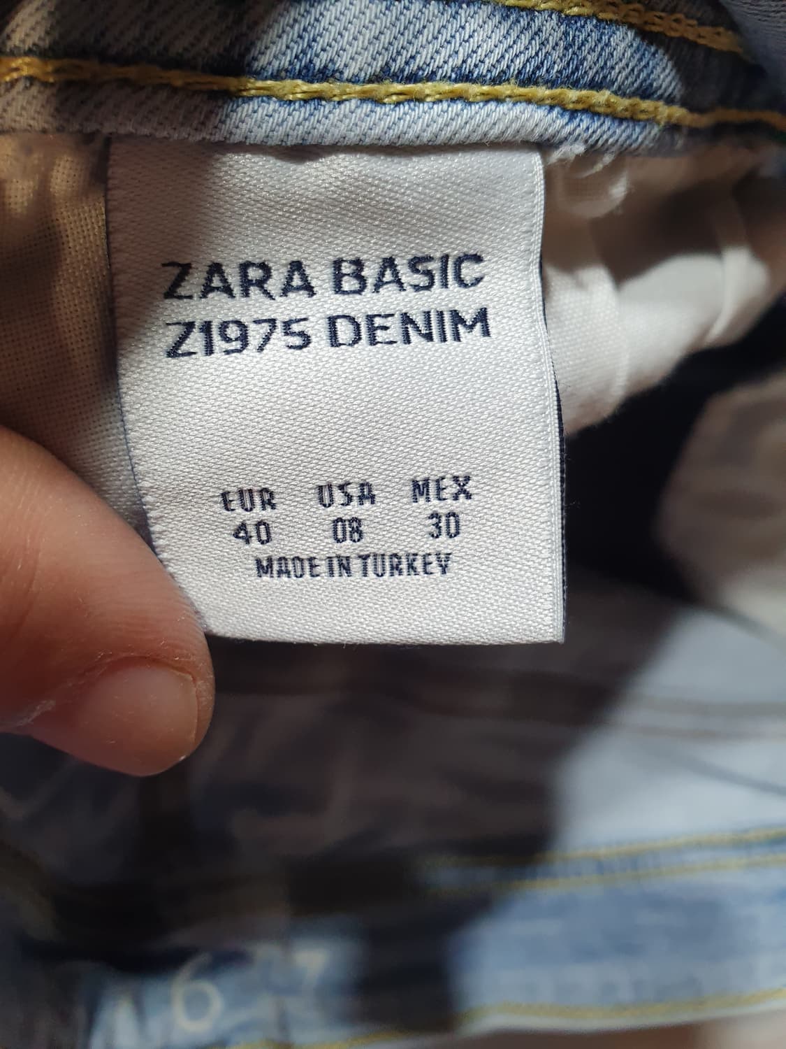 ZARA BASIC 데미지 연청 스판 스키니 28사이즈 2508584 상품이미지9