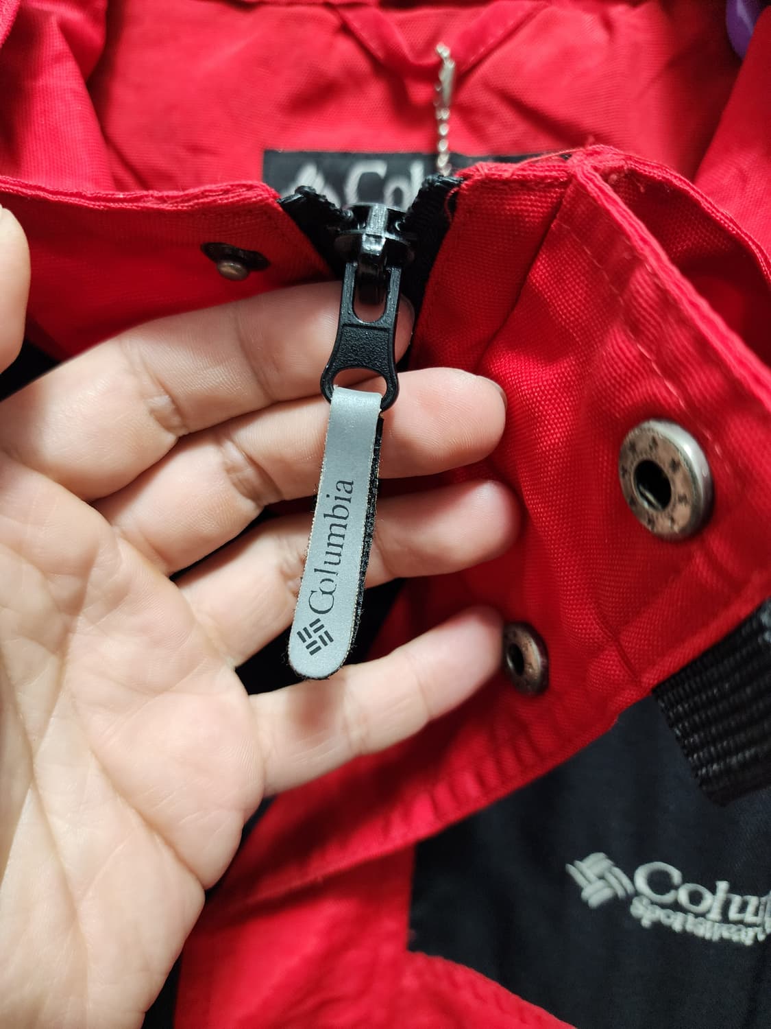 (새상품) 컬럼비아 USA 90s 손목로고 바람막이 마운틴자켓 상품이미지7