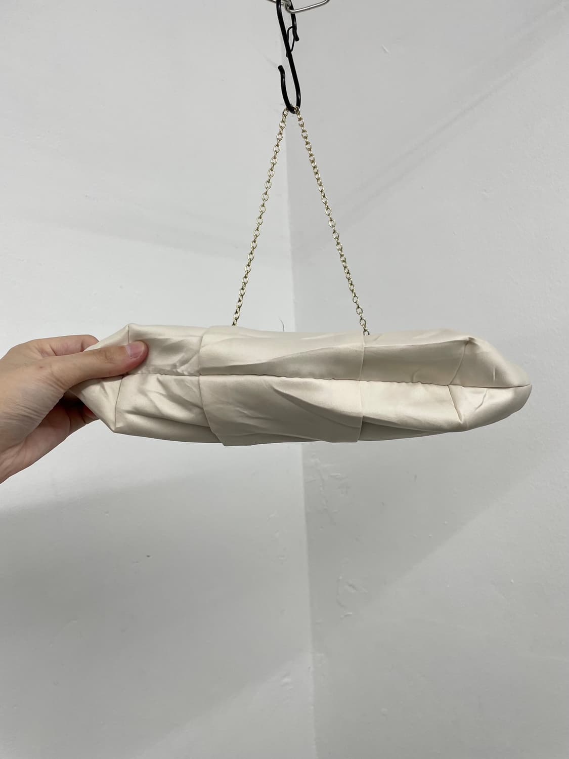 갸루 새틴 리본 큐빅백 상품이미지6