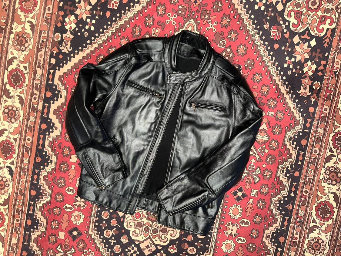 ( L-XL ) 바이커가죽 라이더자켓 레더자켓 레이싱가죽 봄버자켓 상품이미지1