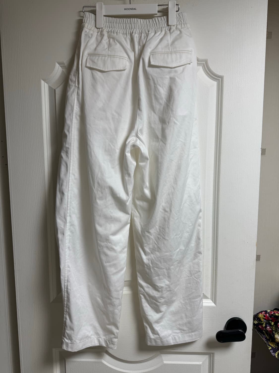 문달 Cotton Volume Tuck Pant 아이보리 S 코튼팬츠 상품이미지3