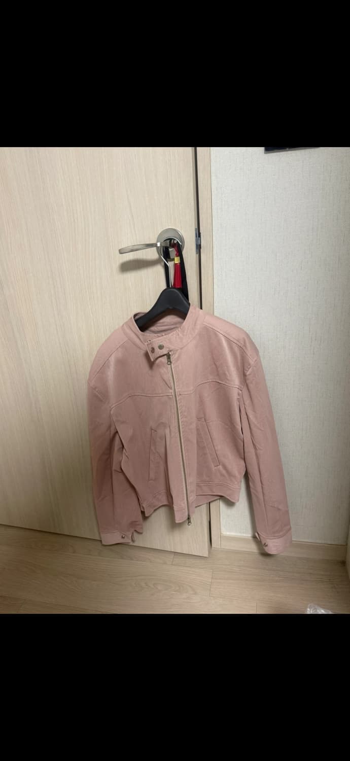 핑크 가죽 자켓 상품이미지1
