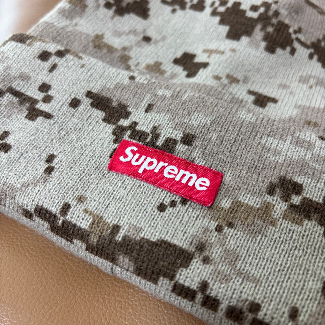 슈프림 비니 모자 디지털 카모 탄 상품이미지4