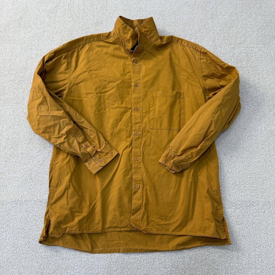 [2XL] 무신사스탠다드 오버사이즈 머스타드 코튼셔츠 0115T1 상품이미지1