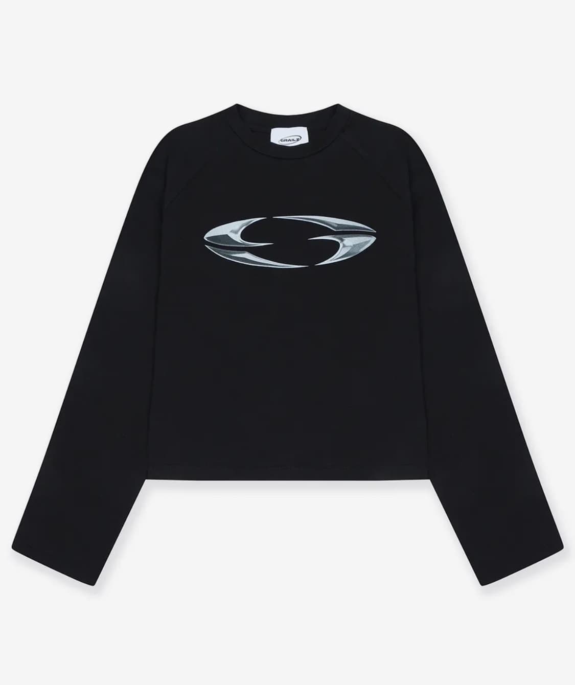 그레일즈 3D OVAL LOGO LONG SLEEVE [BLACK] 상품이미지1