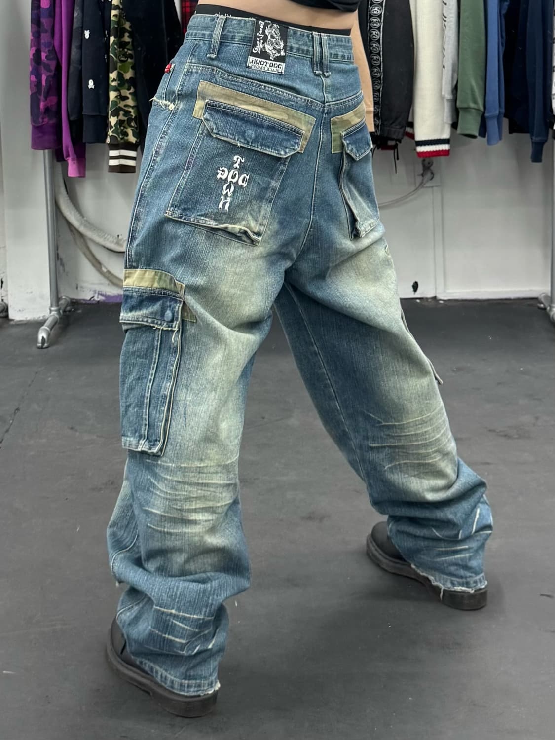 도그타운 카모 데님 카고팬츠 상품이미지4