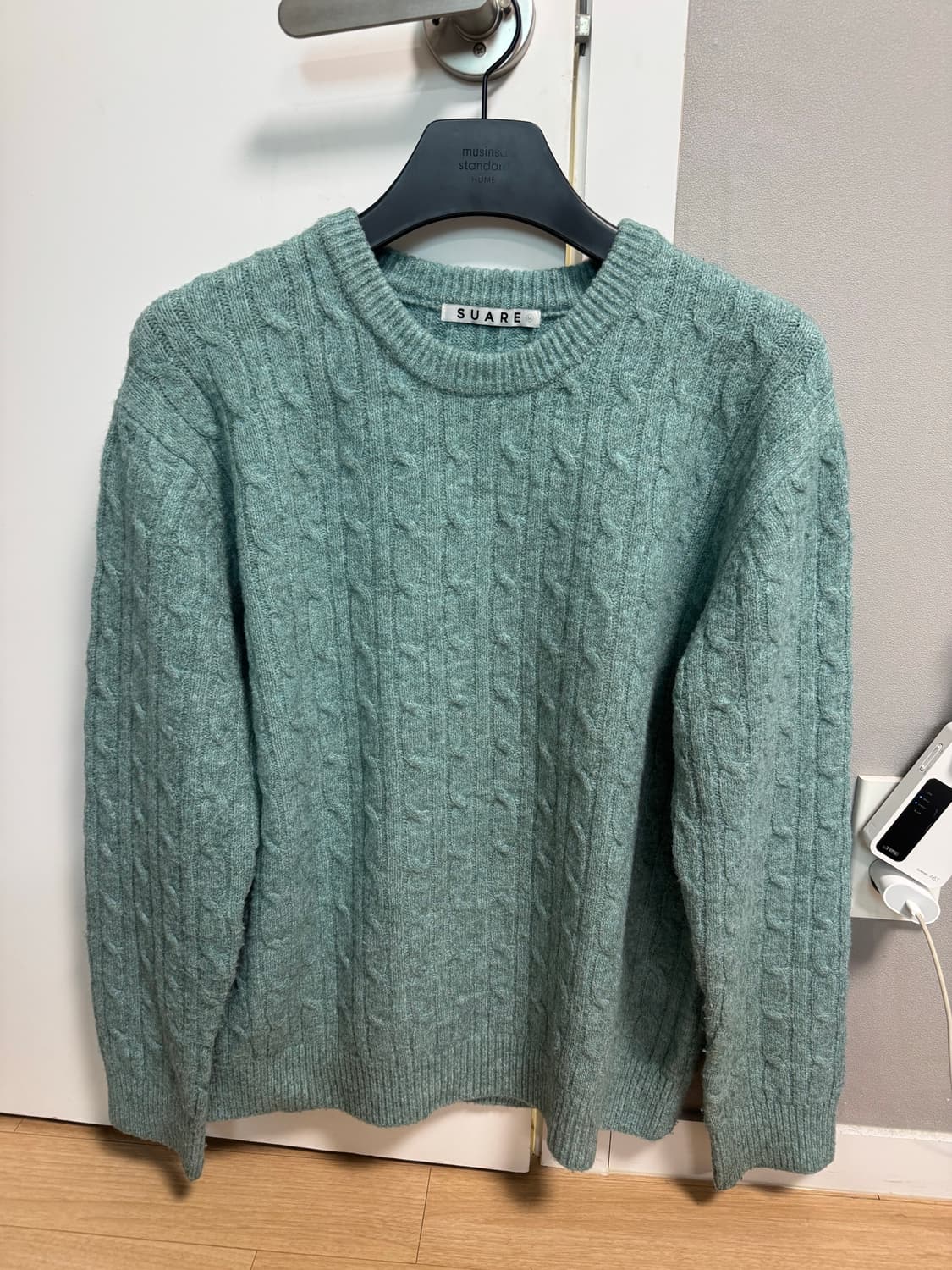 수아레 민트 케이블 니트 m 95-100 상품이미지3