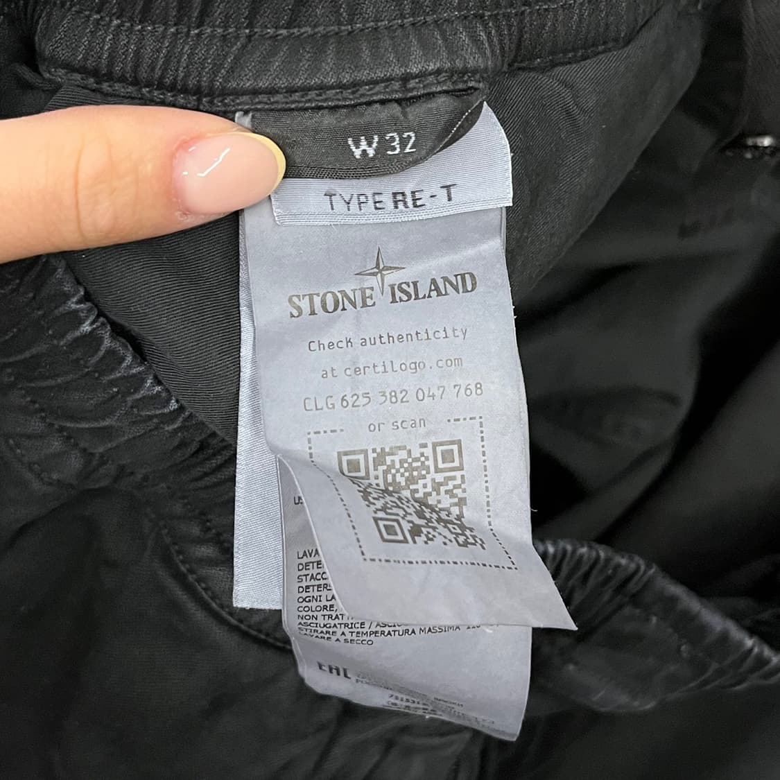 [정품/32] 스톤아일랜드 블랙 카고 조거 팬츠 b19 상품이미지4