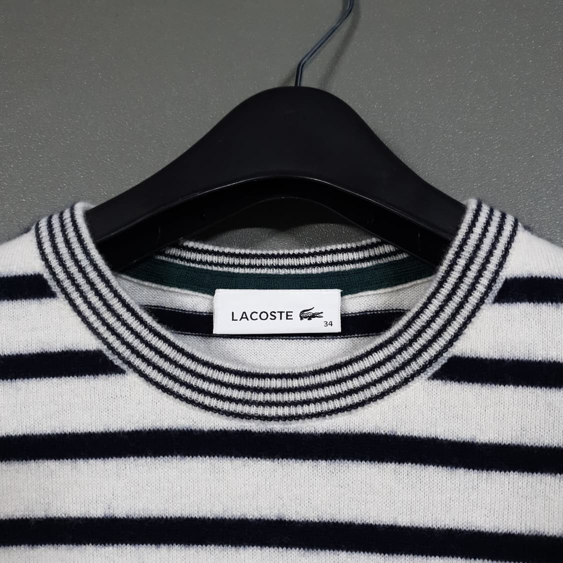 여성 90) 라코스테 신형 20FW 스트라이프 빅 크록 니트 스웨터 상품이미지6