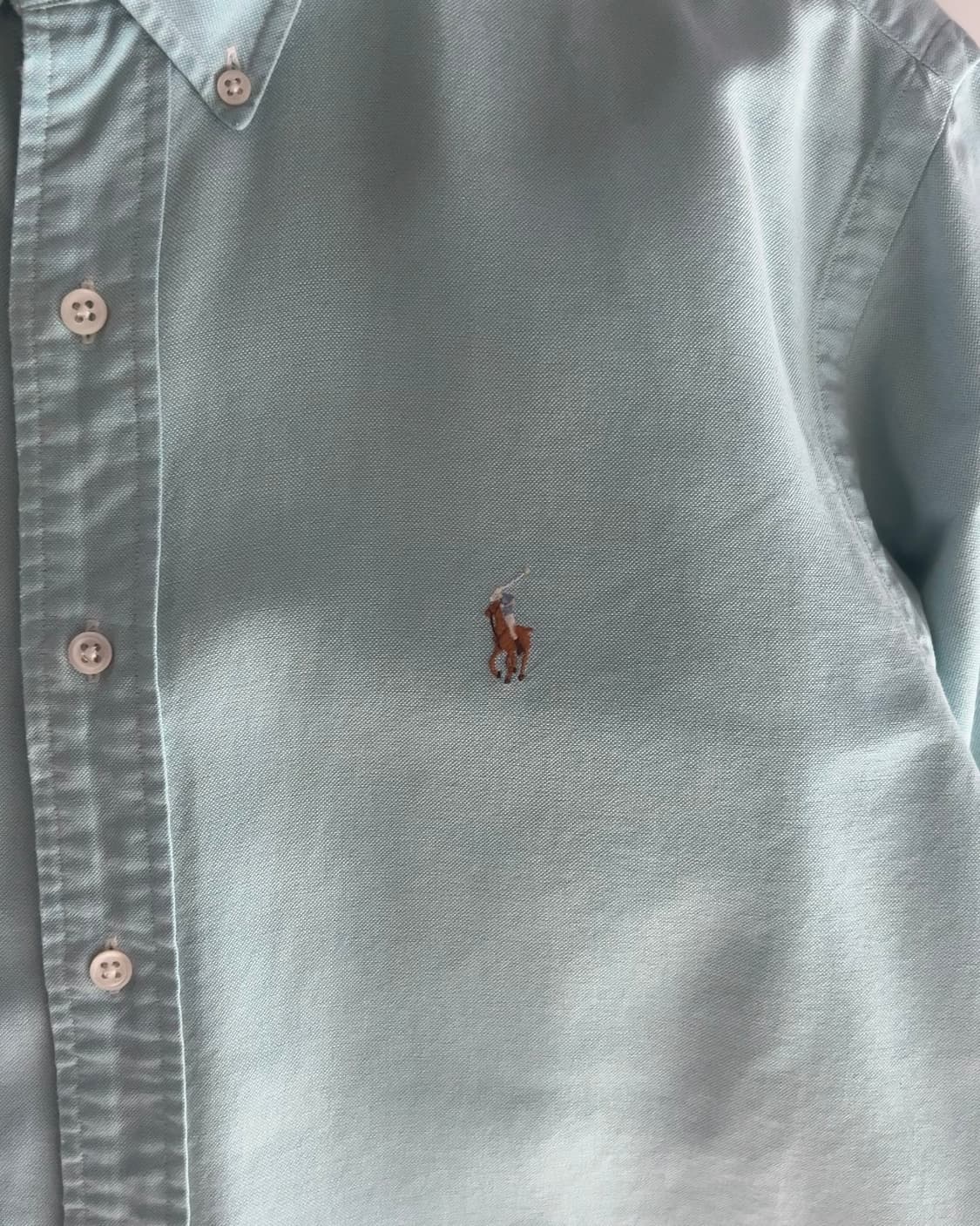 폴로 랄프로렌 민트색 옥스포드 셔츠 17-35 상품이미지4