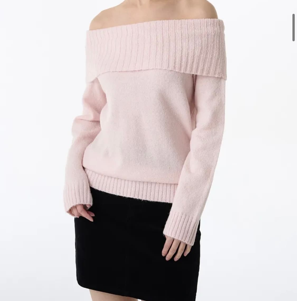 무신사 스탠다드 오프숄더 로즈워터(핑크) 상품이미지2