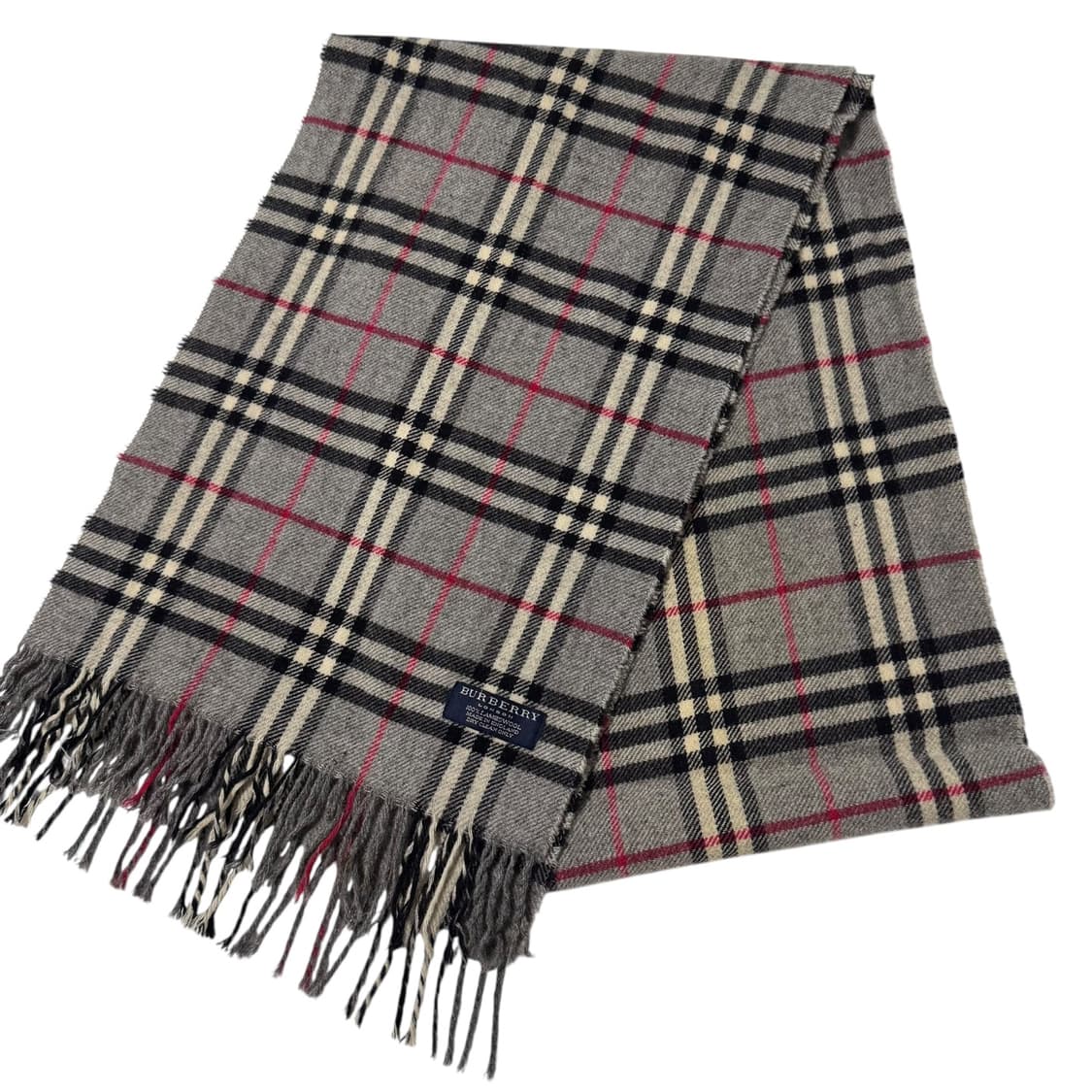 정품 버버리 노바체크 그레이 머플러 상품이미지2