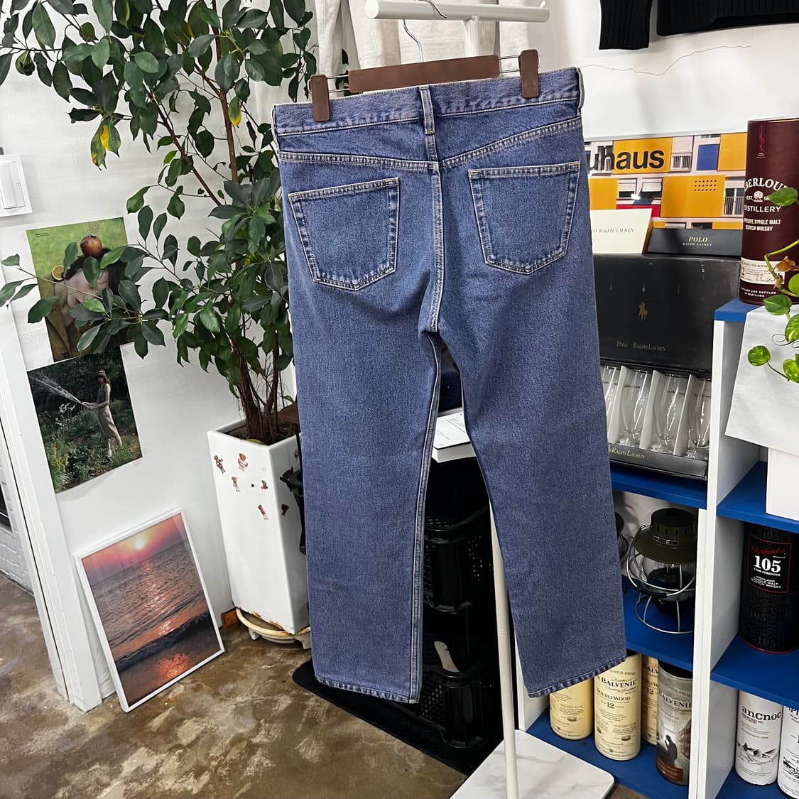 발렌시아가 핑크 중청 데님팬츠 32 상품이미지5