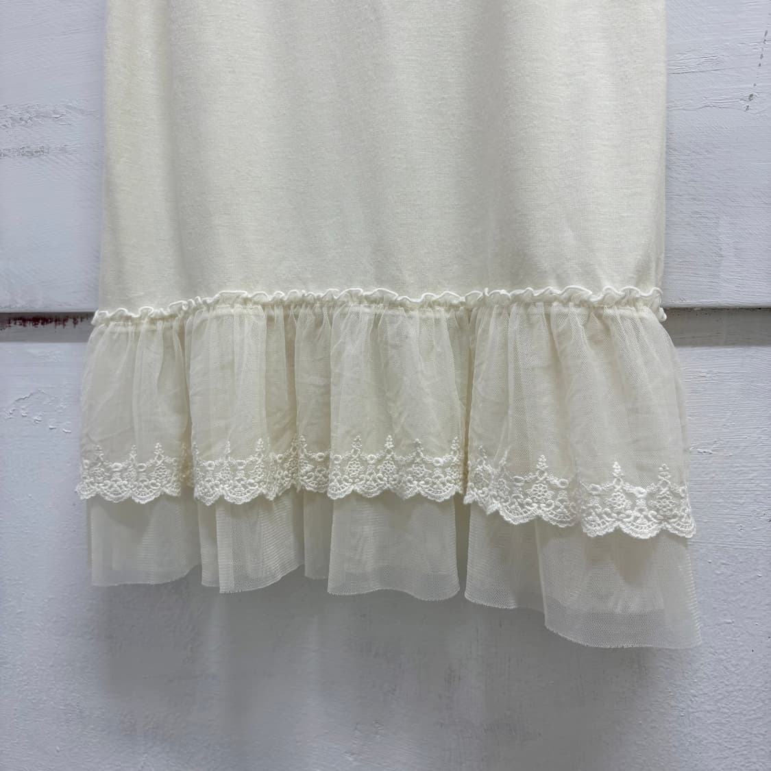 아이보리 레이스 캉캉 모리걸 샤 슬립원피스  상품이미지3