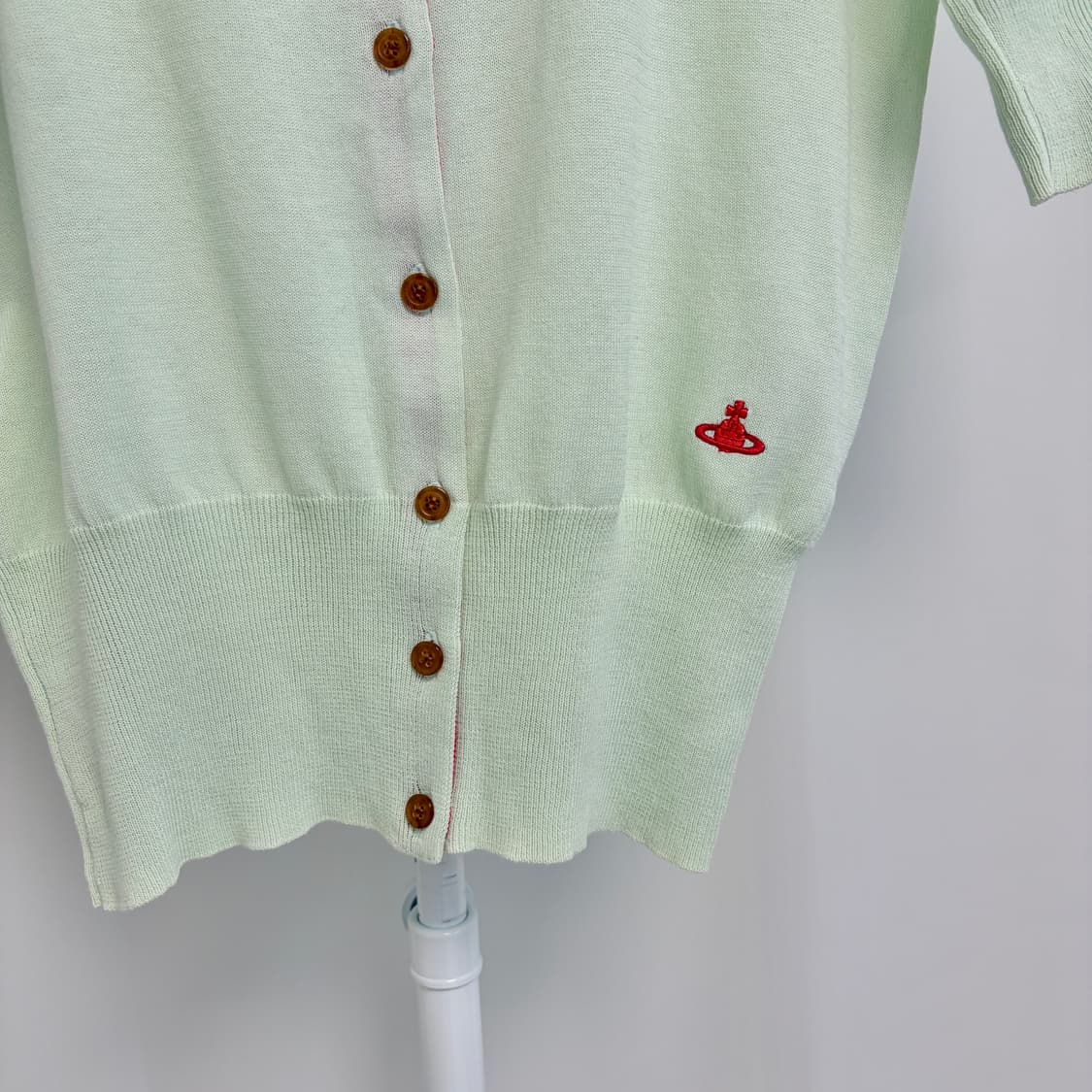 비비안웨스트우드 코튼 유넥 반팔 니트 가디건 상품이미지4