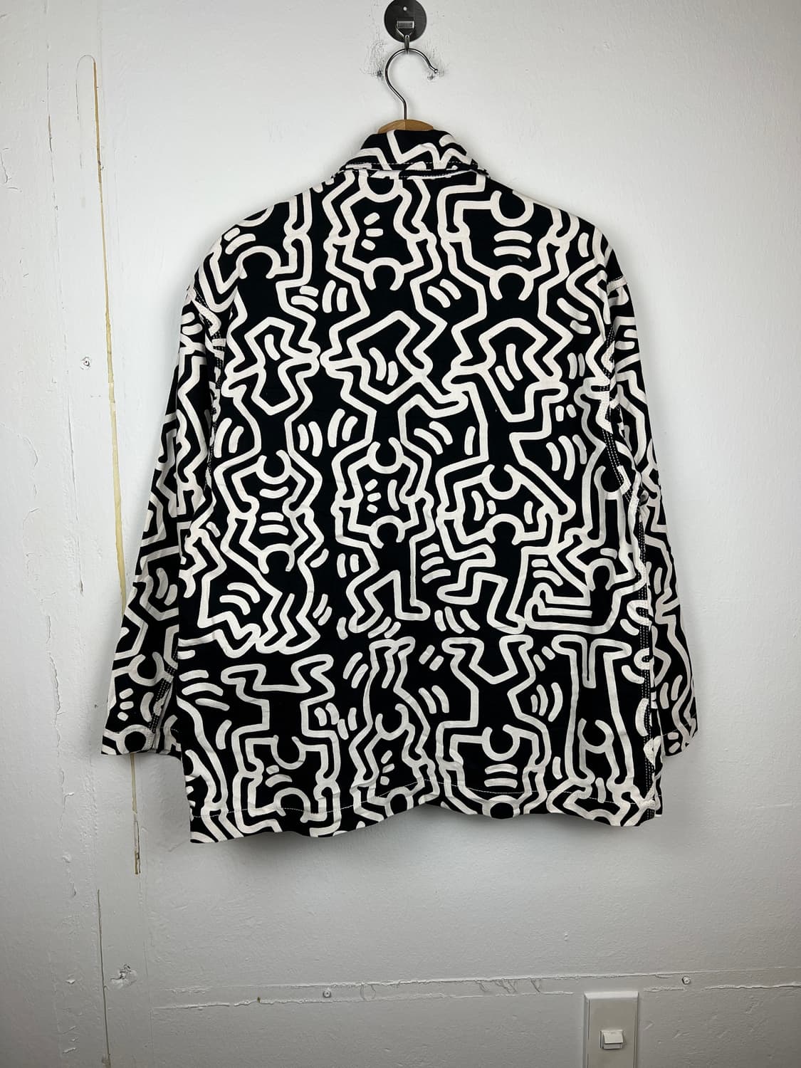O195 H&M Keith Haring 콜라보 패턴 데님 자켓 XS 상품이미지2
