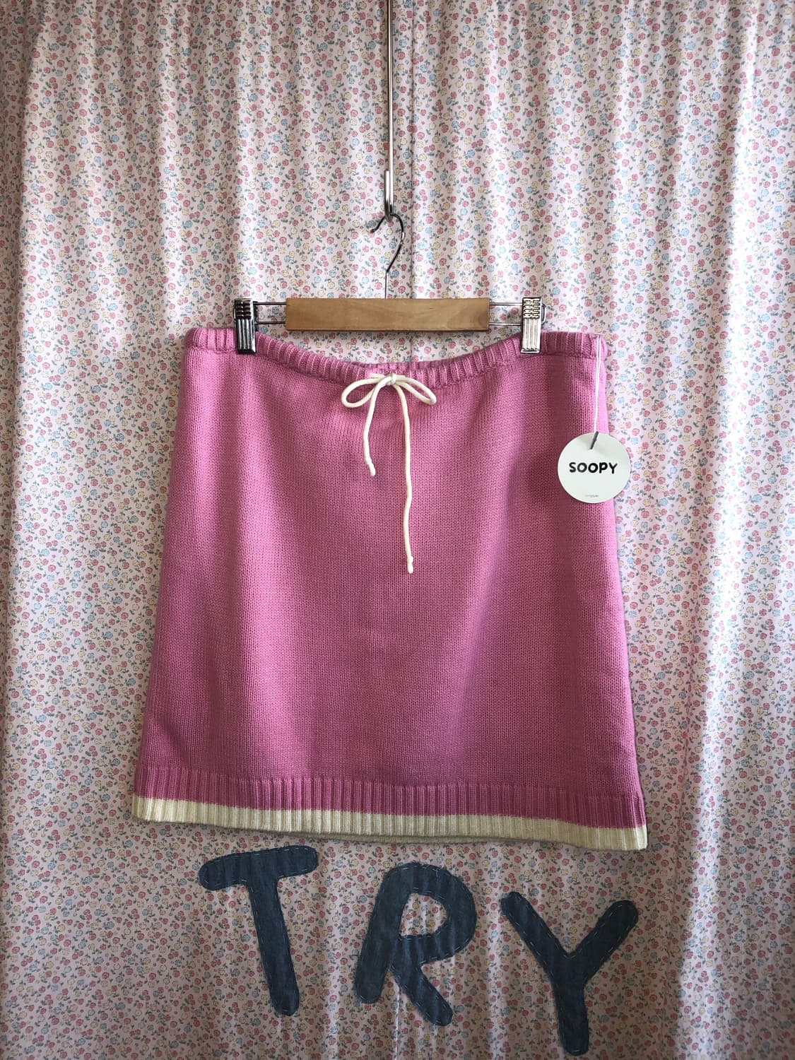 Knit mini skirt 상품이미지1