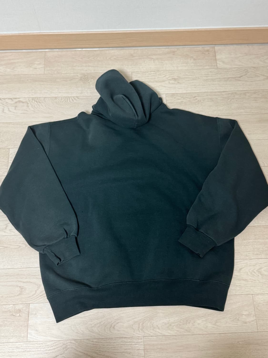 90s russell hoodie sage green 상품이미지2