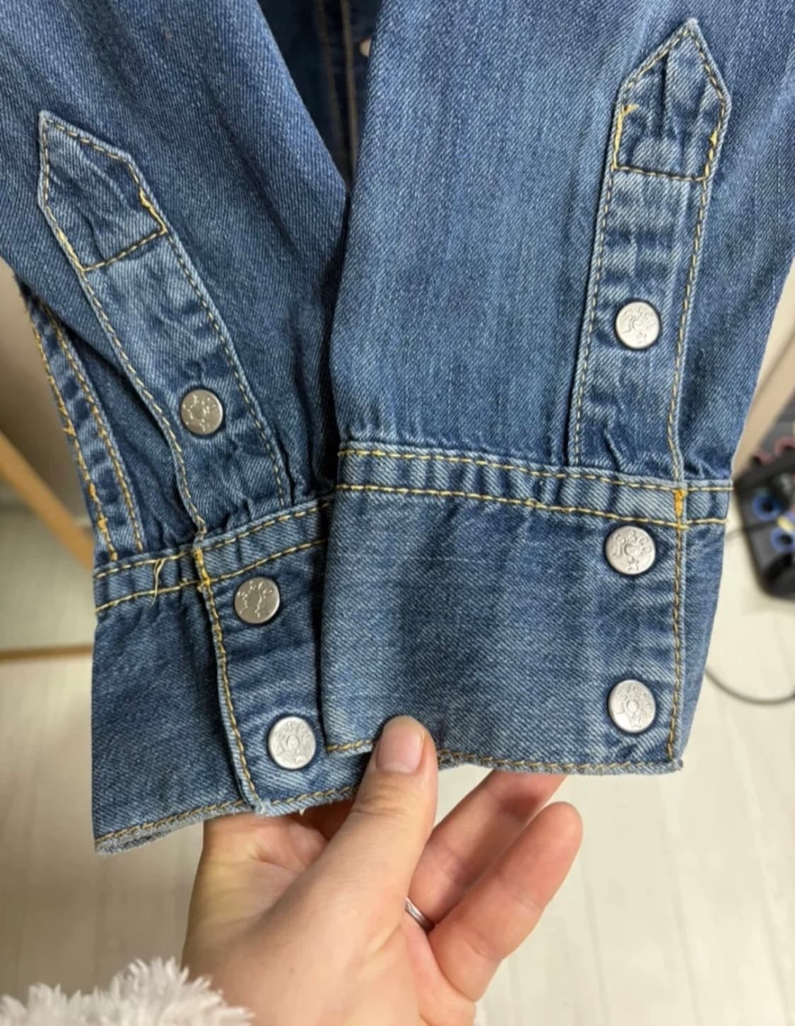 리바이스 TYPE 1 데님셔츠 (XL) 상품이미지5