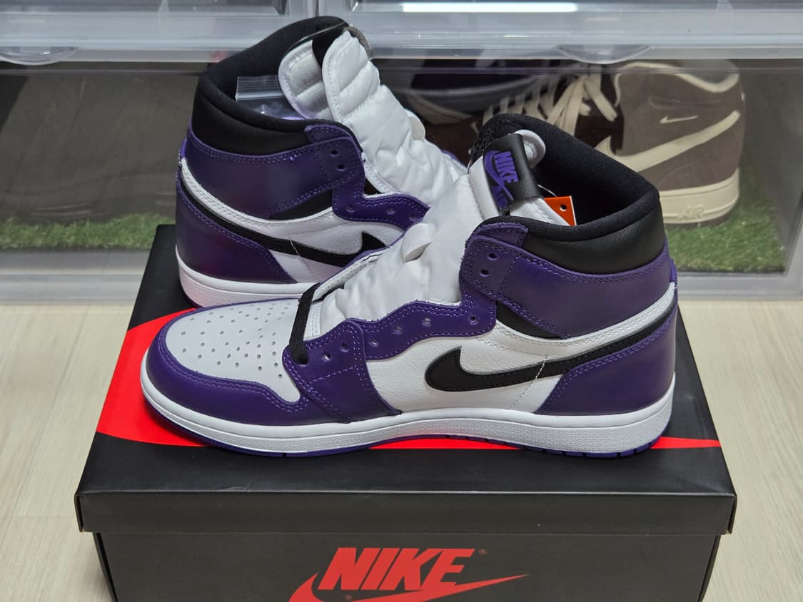 [판매](260)조던 1 레트로 하이 OG 코트 퍼플 상품이미지3