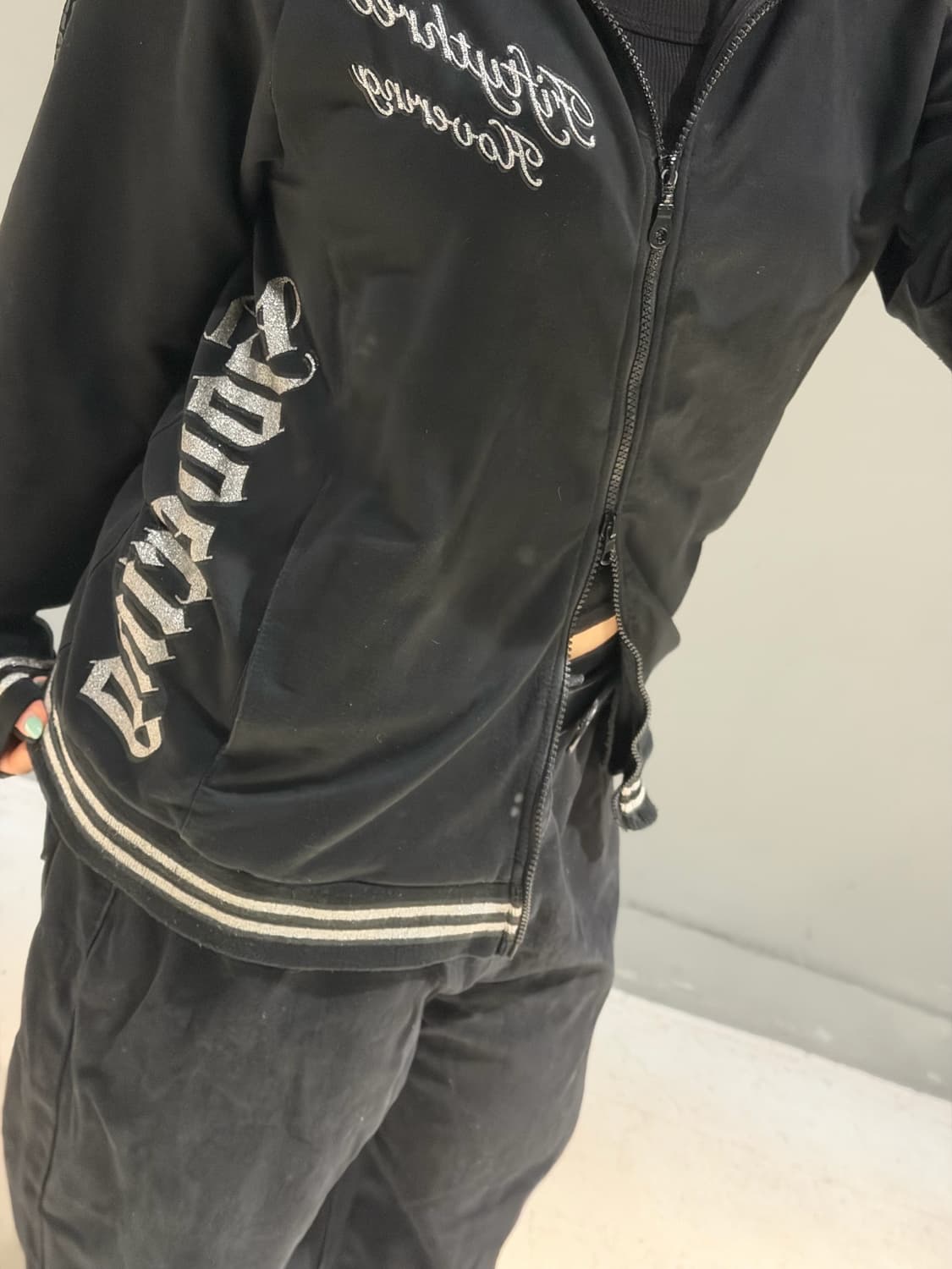 skull cubic python line hood zip-up 상품이미지4