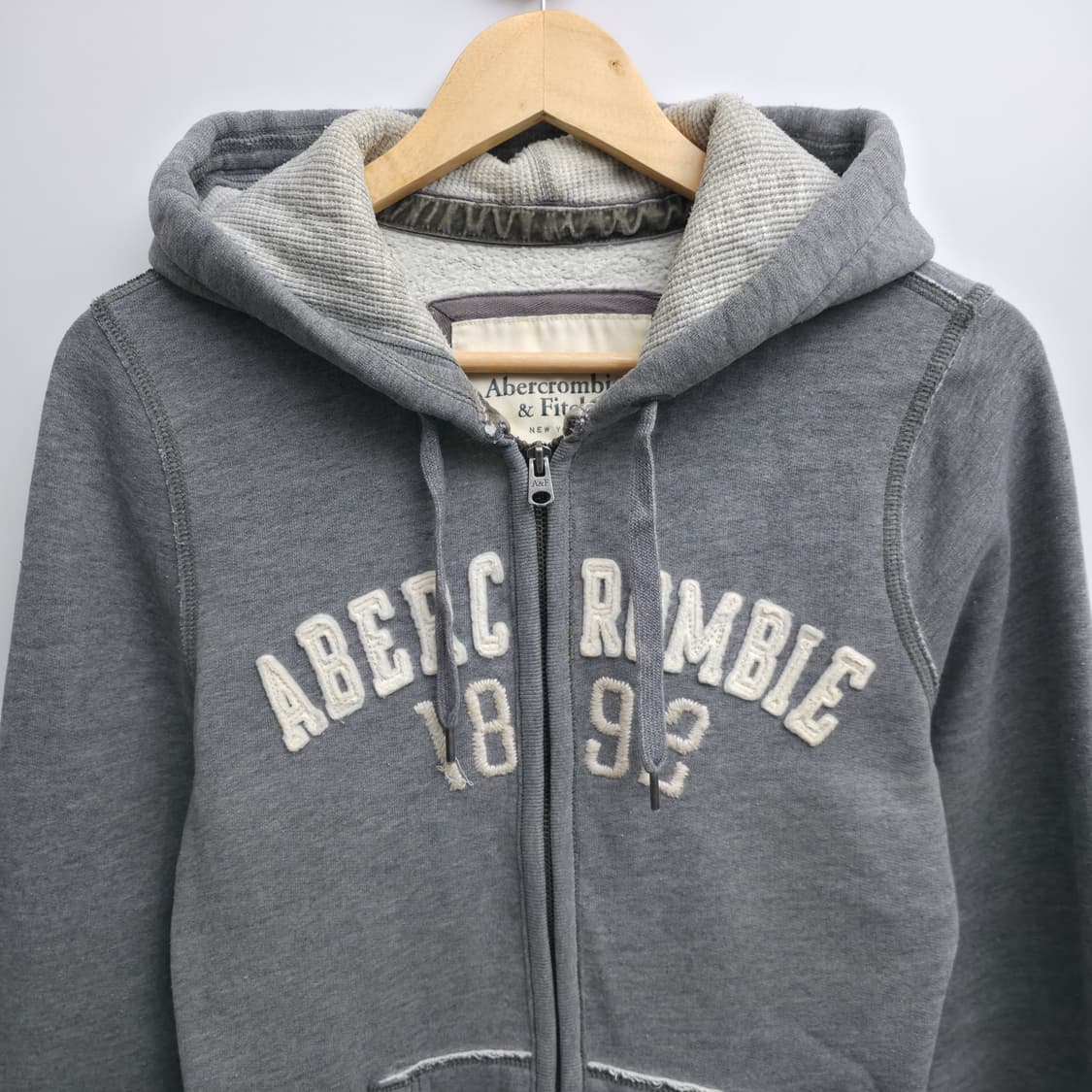 [L] 아베크롬비 그레이 후드집업 상품이미지2