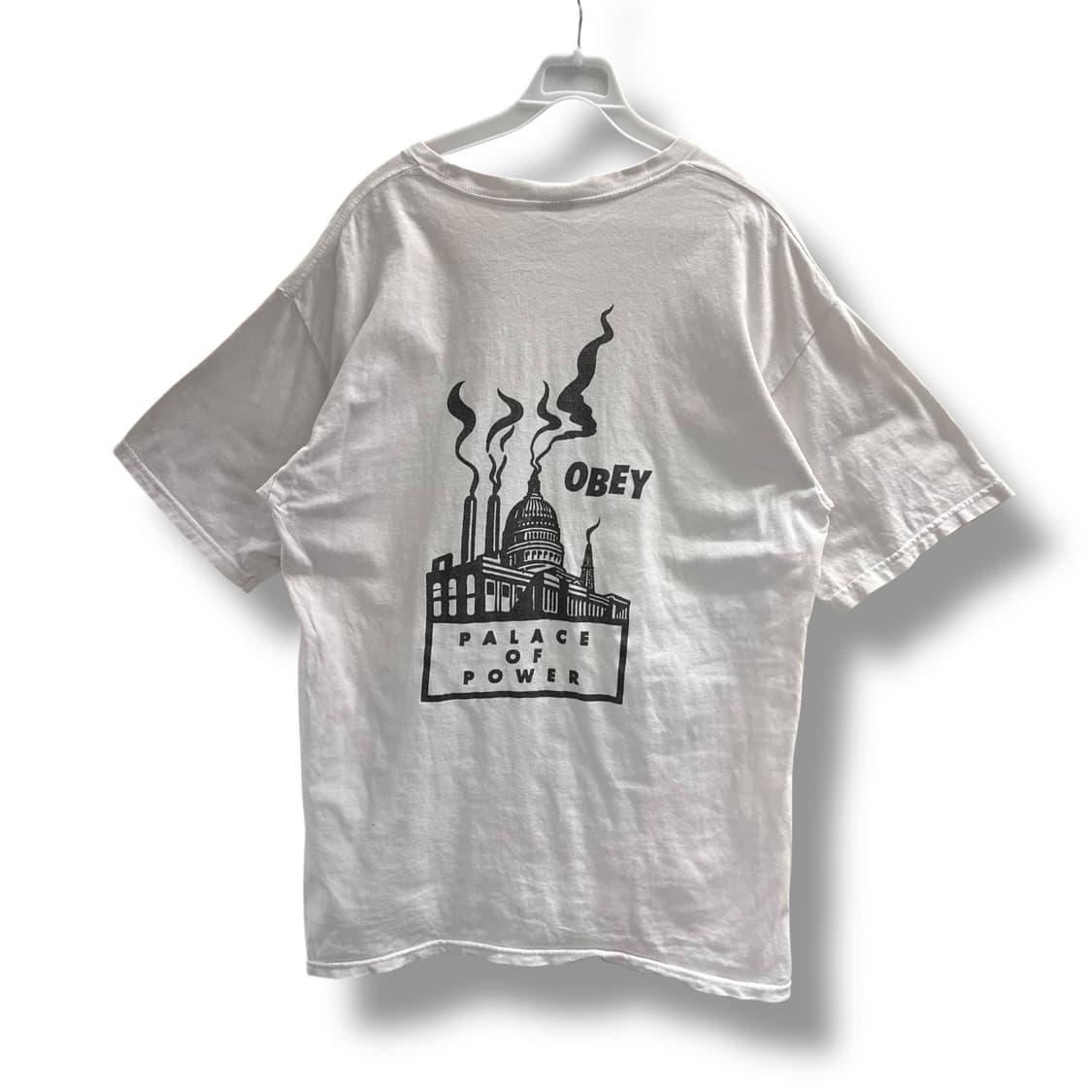 [L] 오베이 화이트 반팔티셔츠 상품이미지3