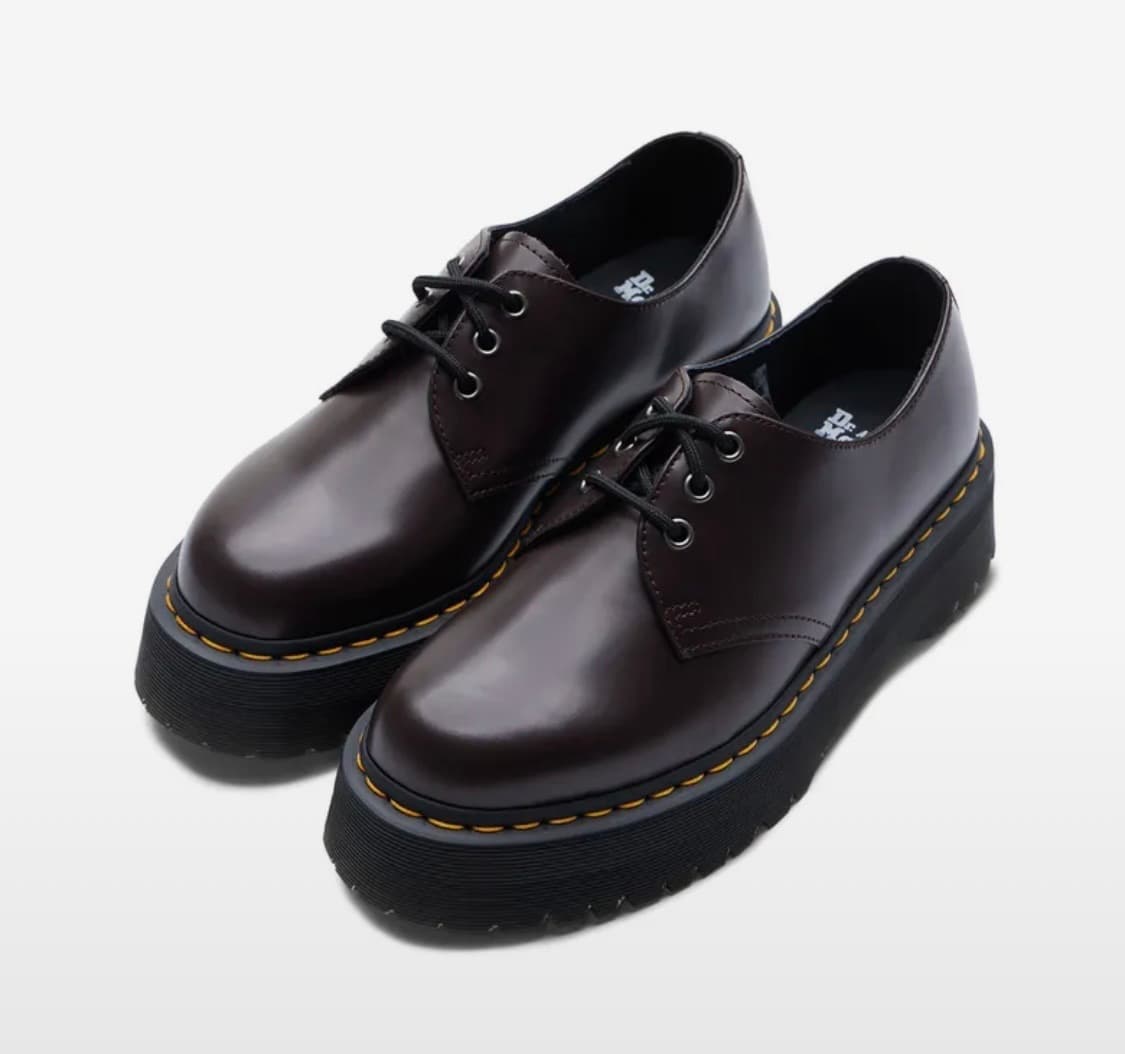 닥터마틴 1461 3홀 쿼드 스무스 버건디 상품이미지1