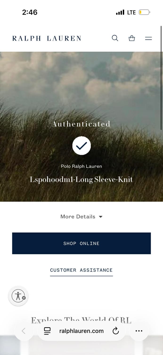 폴로 랄프로렌 신형 큐알택 네이비 맨즈라인 스웨트셔츠 후드티(XL) 상품이미지3