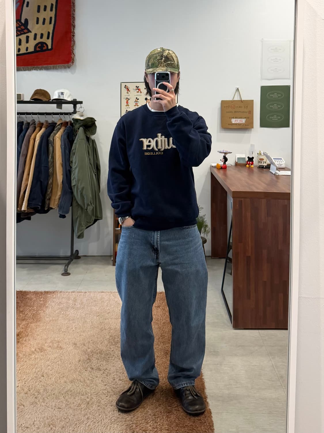 90-00s Russell 러셀 LUTHER Col. 스웻셔츠 상품이미지2