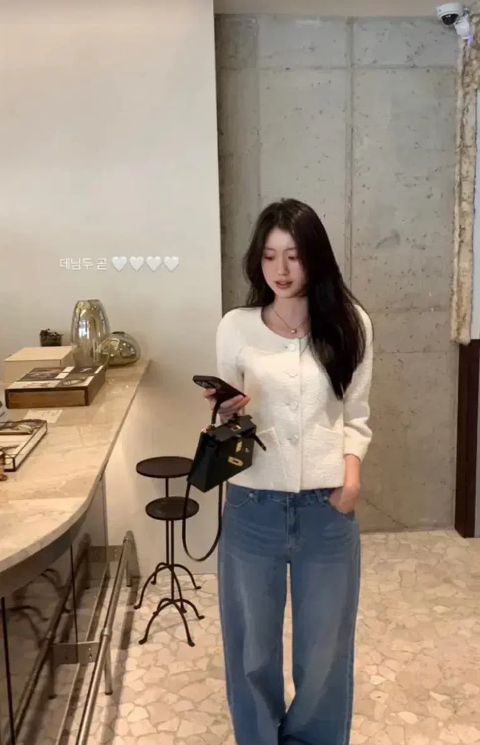 구매) 르플레인 트윙클 트위드 화이트 M 상품이미지1