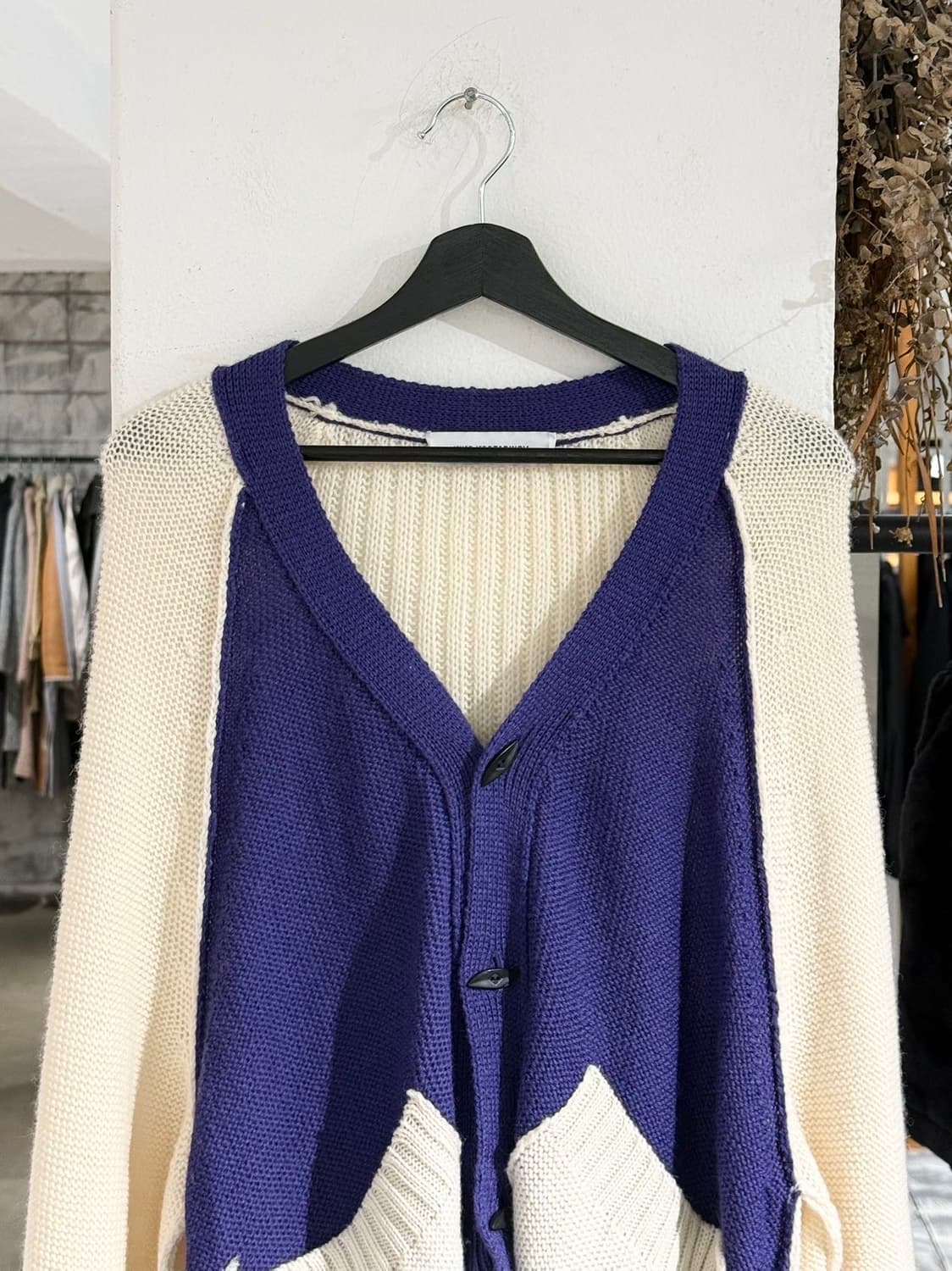 키코 코스타디노브 아이보리 퍼플 아이블리쉬 가디건 상품이미지4