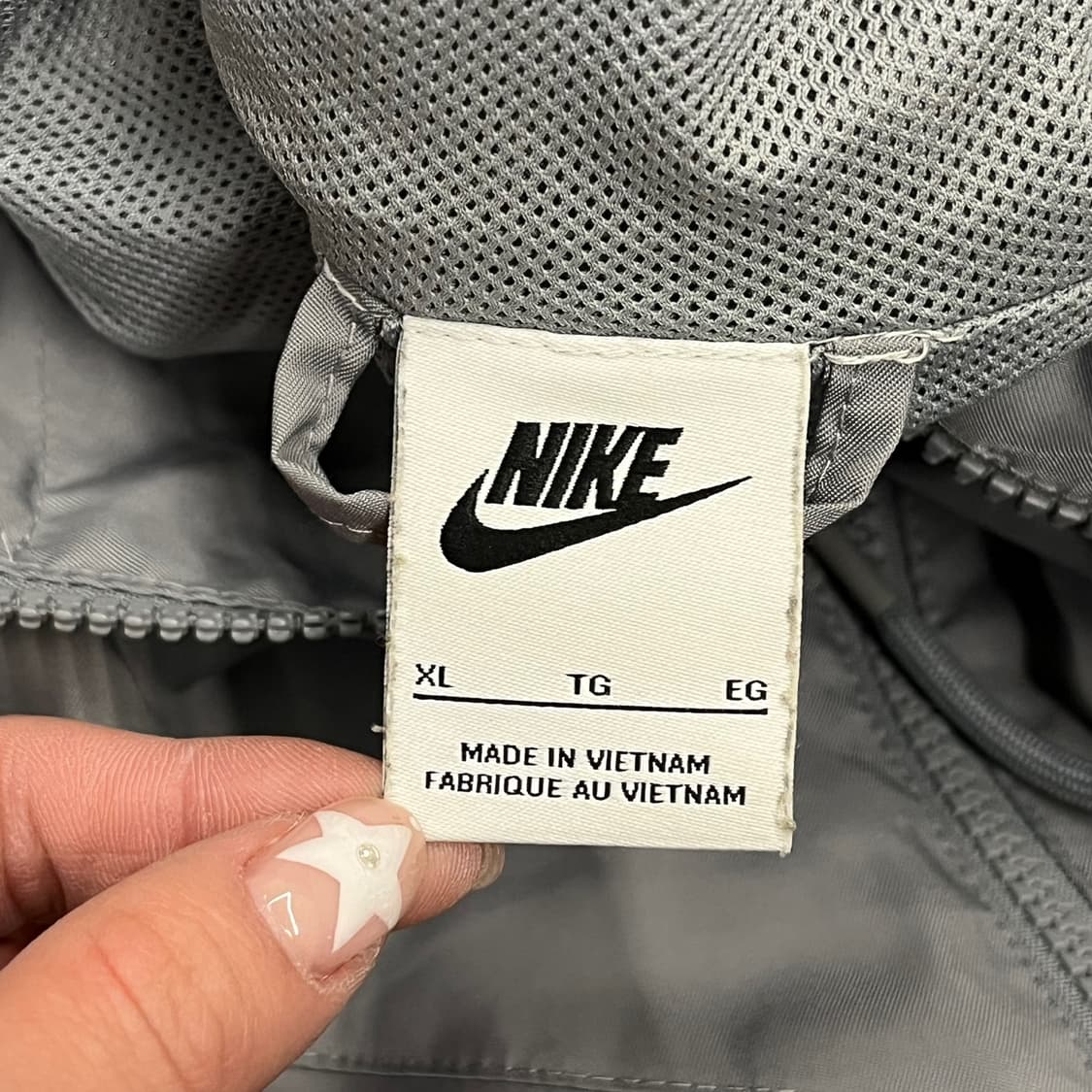 [정품/XL] 나이키 바람막이 회색 후드 집업 b14 상품이미지5
