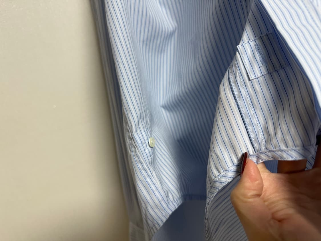 시스템25 2way 언발란스 스트라이프 셔츠 상품이미지7