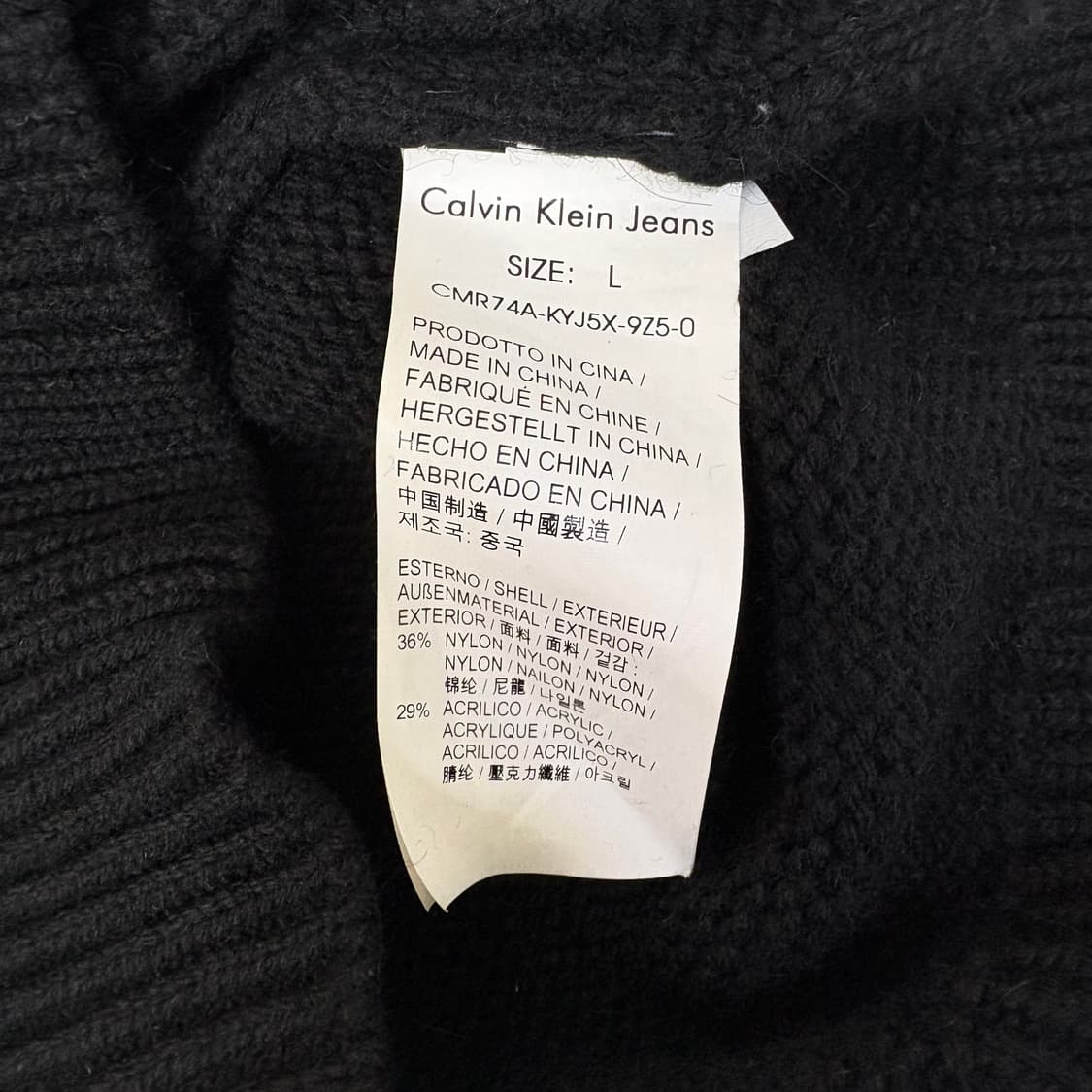 calvin klein coated zip up sweater 상품이미지5