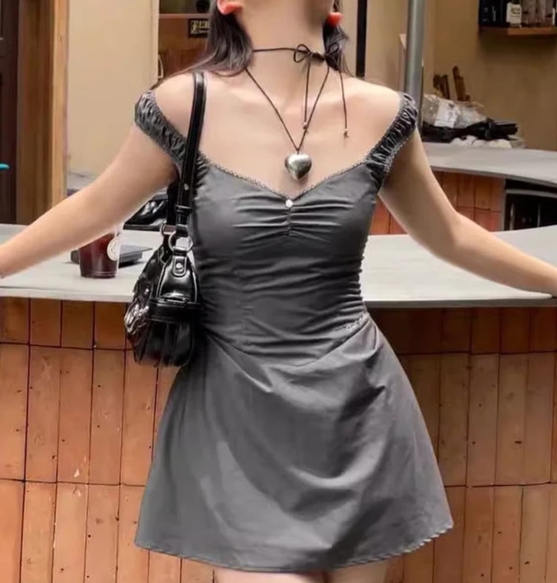 sweet chilling 스위트칠링 프릴 원피스 상품이미지6