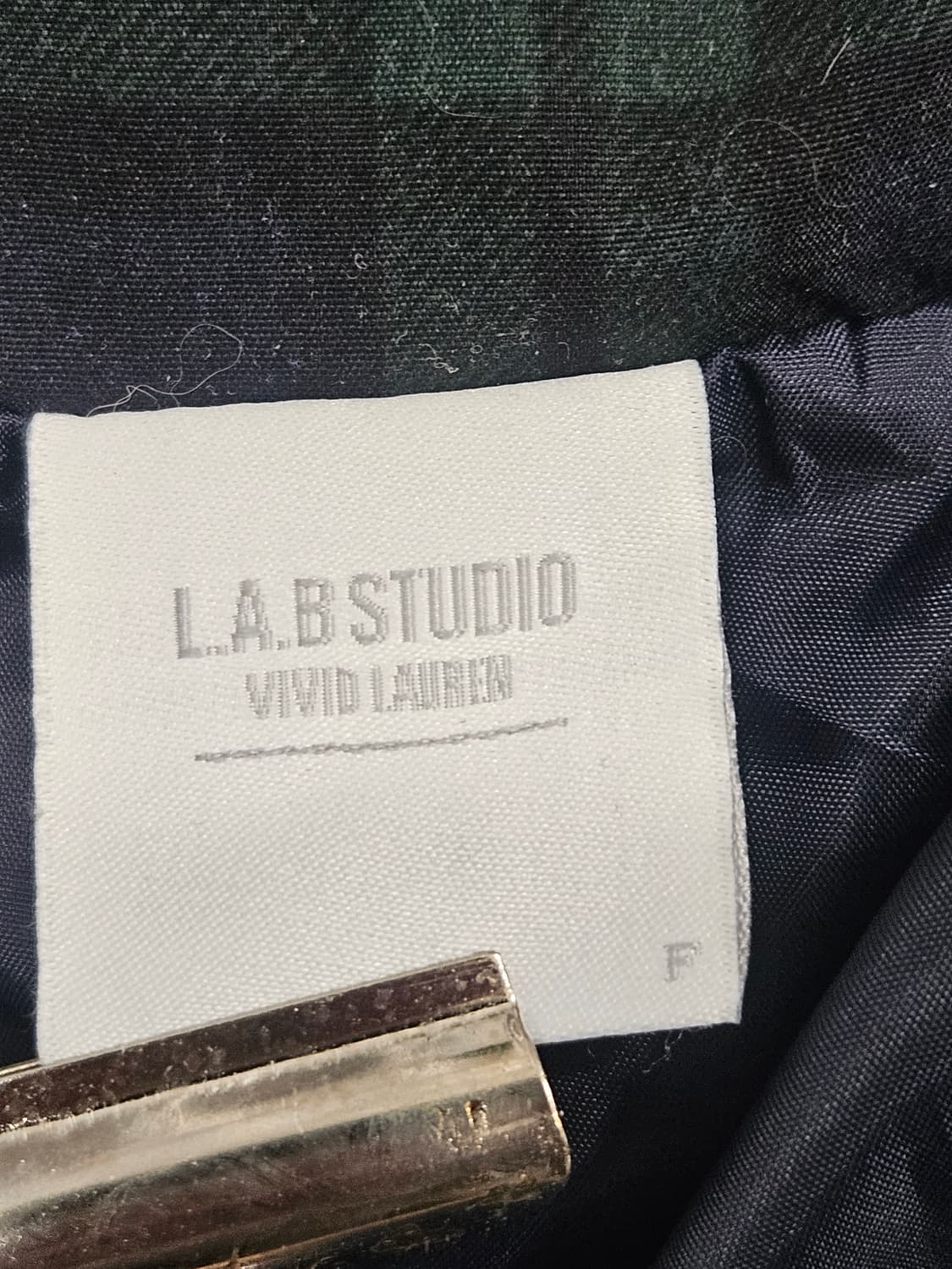 랩스튜디오 유니섹스 체크무늬 숏패딩 Free 상품이미지2