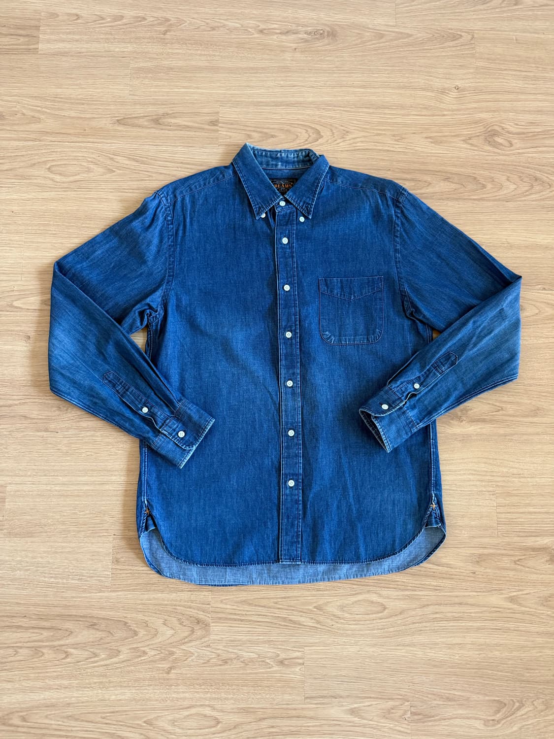 빔스 남자 데님 셔츠 S 상품이미지1