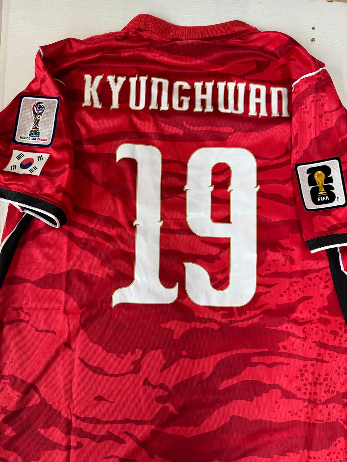 2026월드컵 한국국대 축구유니폼 홈 손흥민 이강인 이재성 국가대표반팔티 상품이미지3
