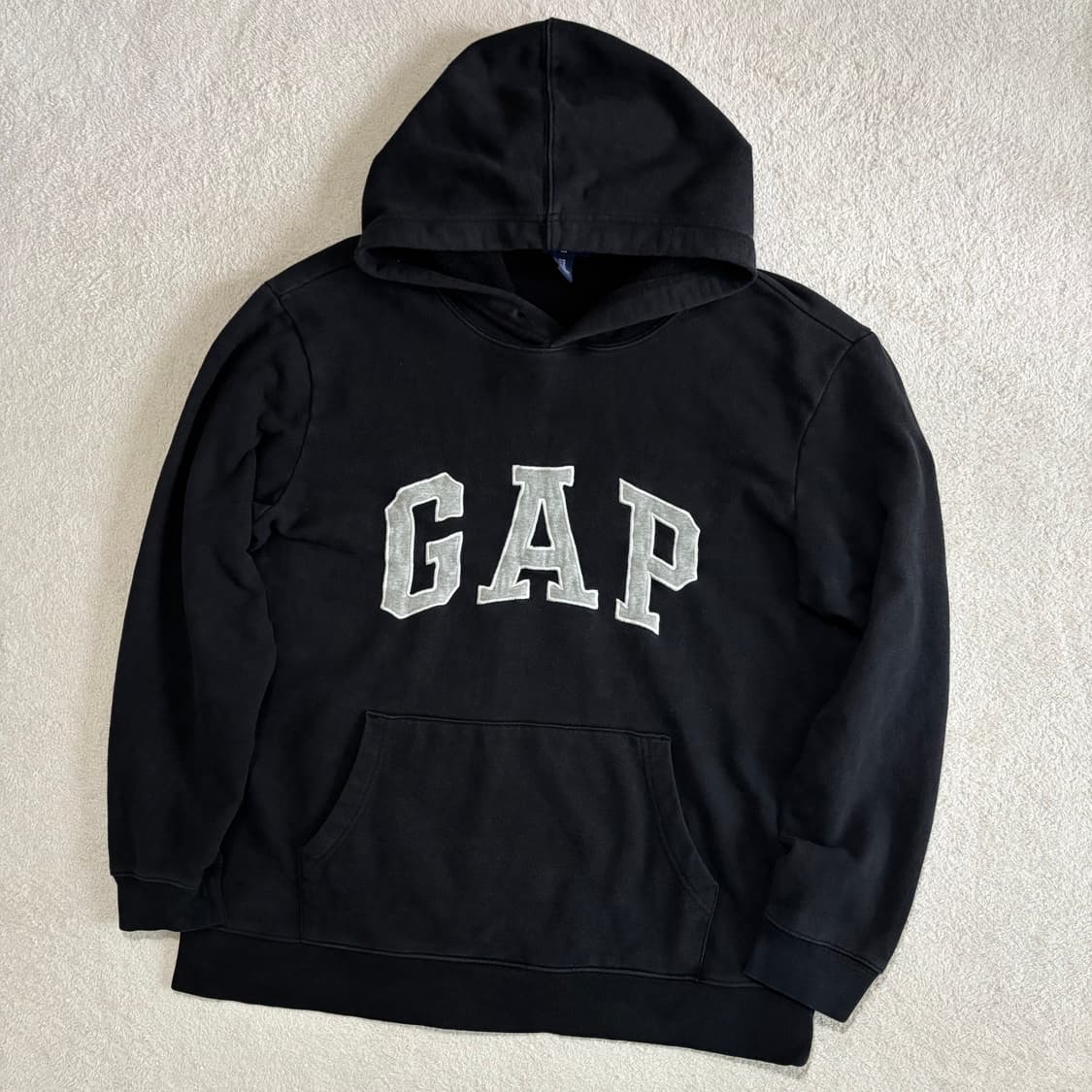 갭 GAP 블랙 빅로고 후드티 상품이미지1