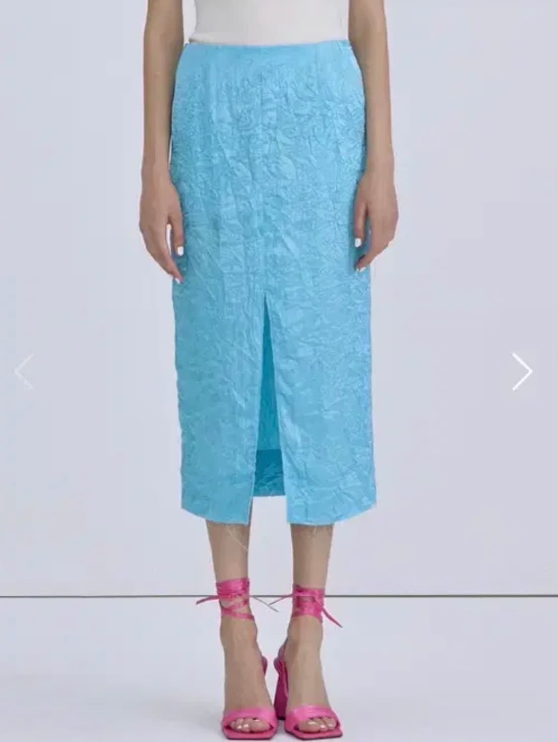 분더캄머 링클 글로시 스커트 상품이미지1