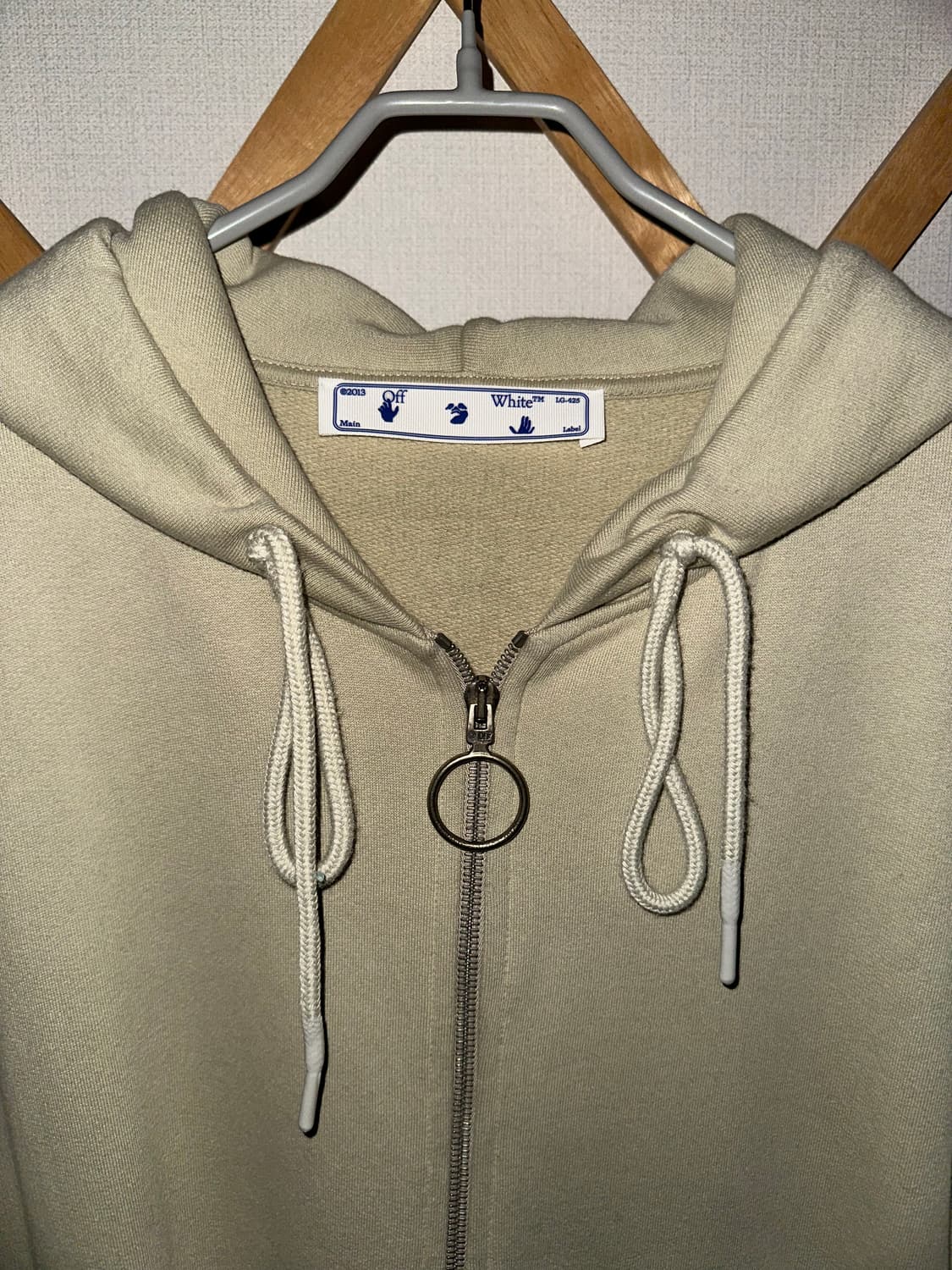 오프화이트 후드집업 (L100) 상품이미지2