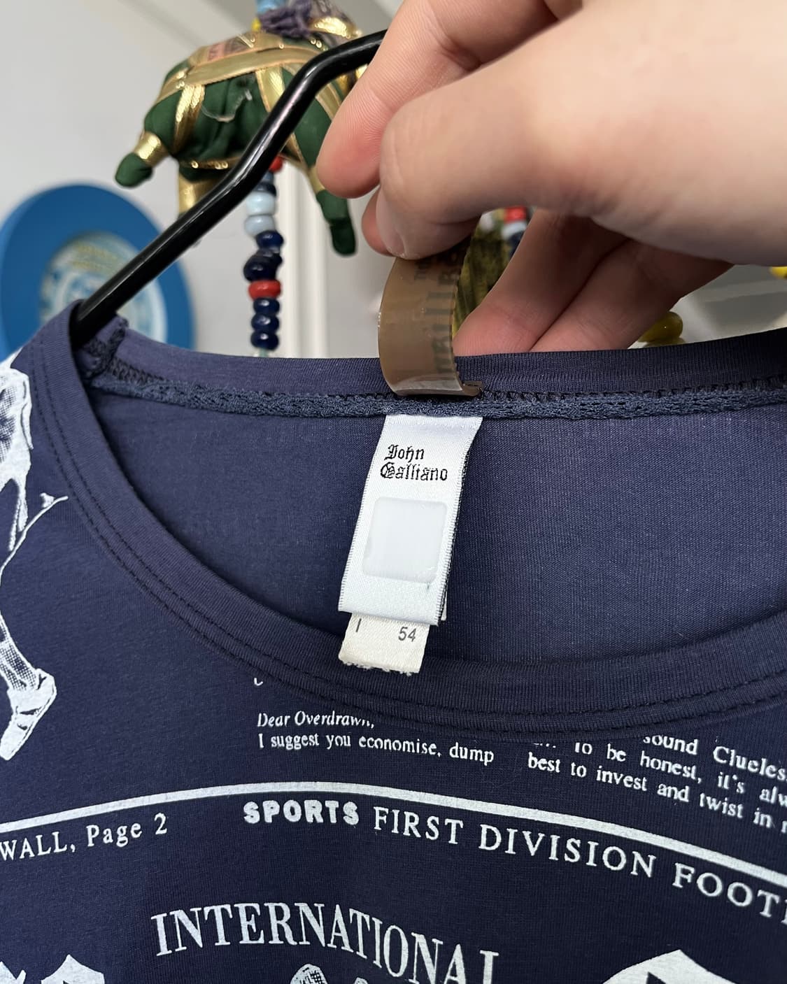 00s John Galliano Newspaper Long-Sleeve 상품이미지5