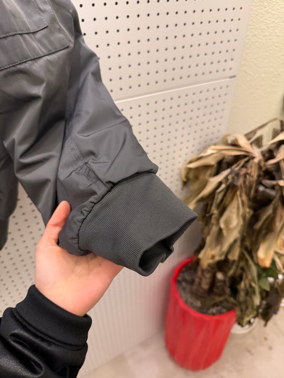 빈티지 MA-1 패딩 블루종 자켓 차콜 U526 상품이미지4