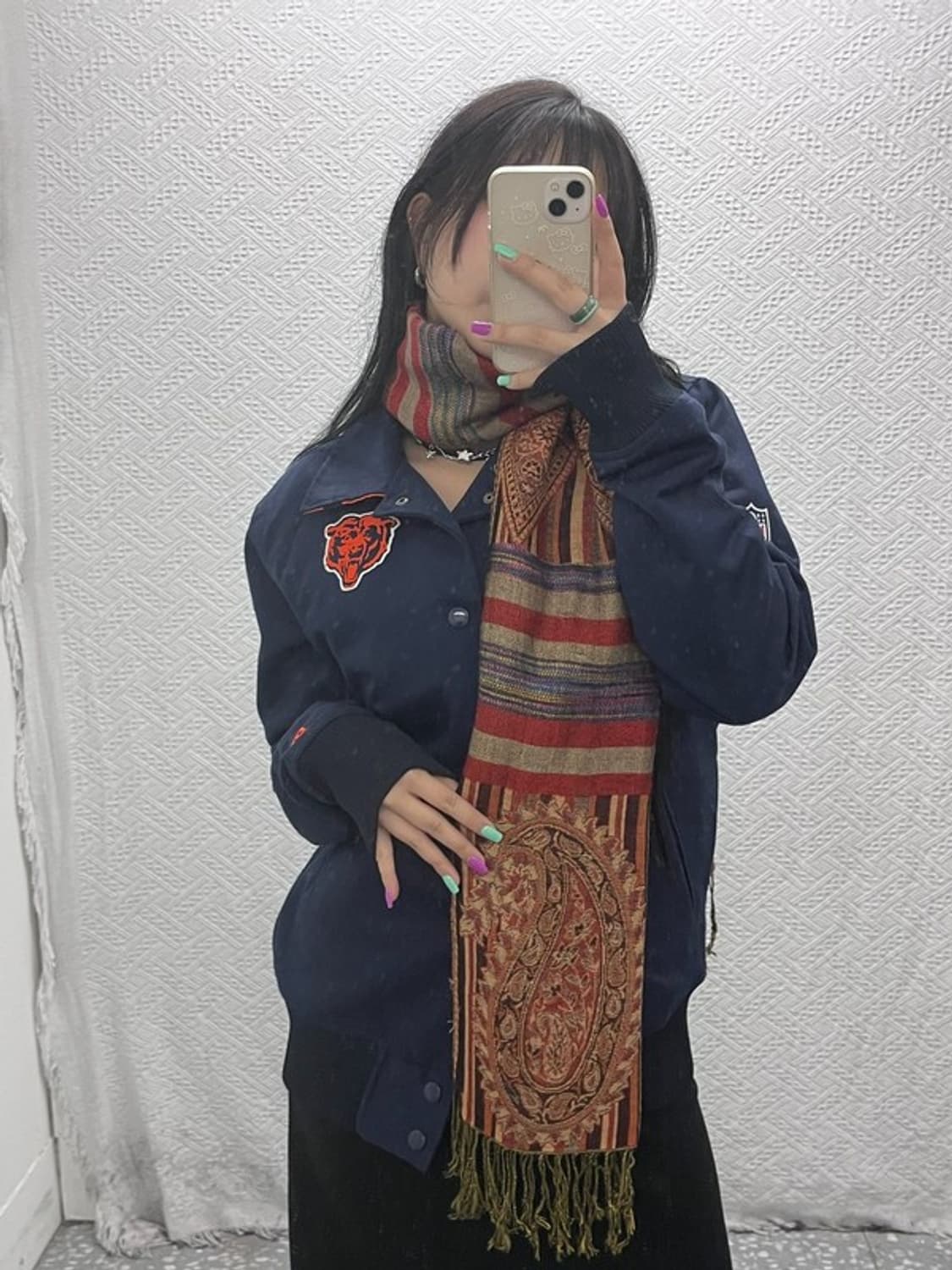 빈티지 보헤미안 페이즐리 패턴 스카프 머플러 C07116 상품이미지1