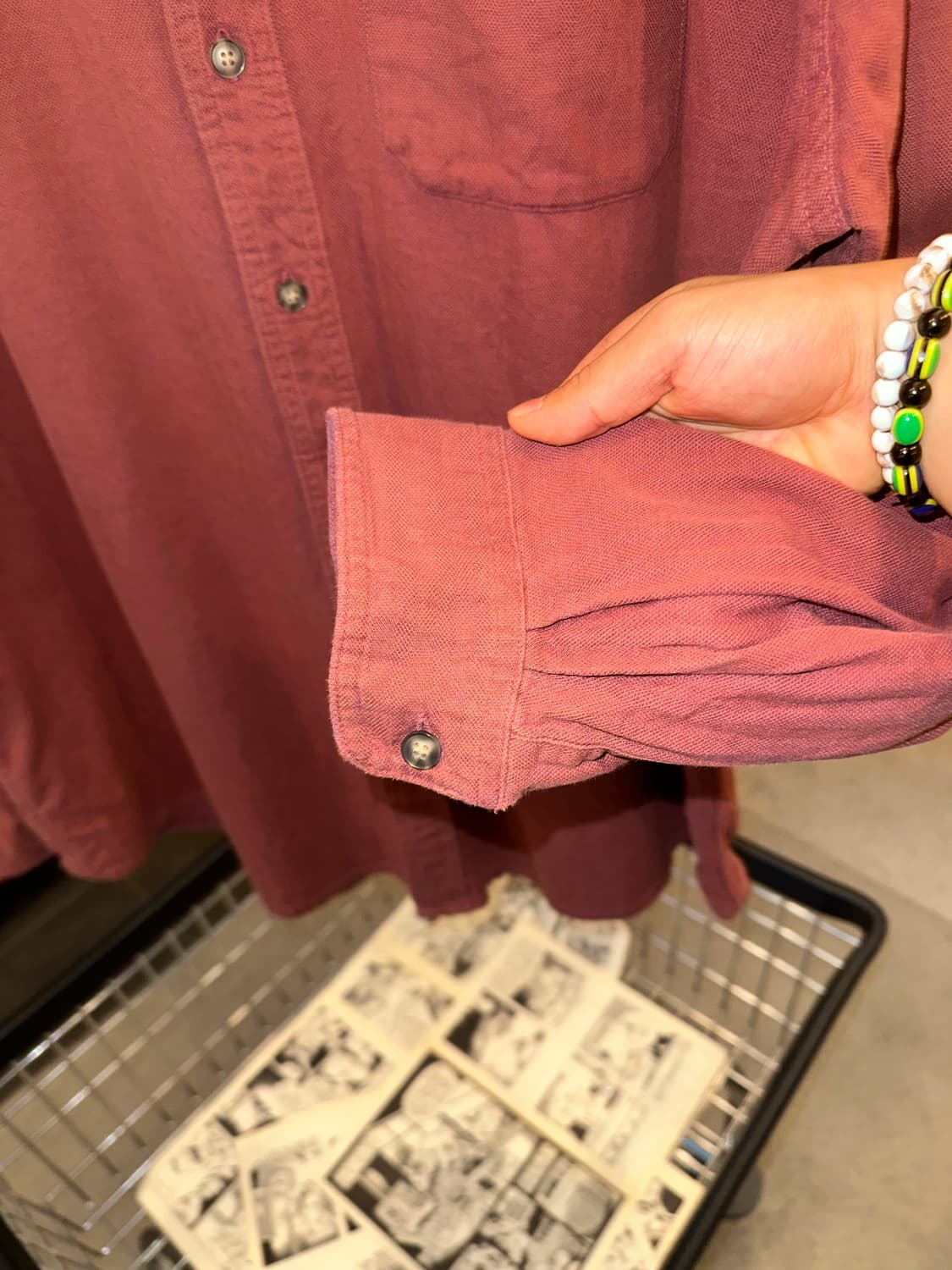LL Bean pocket material cotton shirt  상품이미지5