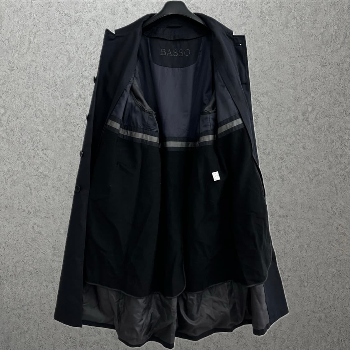 105 바쏘옴므 남자 루즈핏 트렌치코트 (내피포함) 상품이미지3