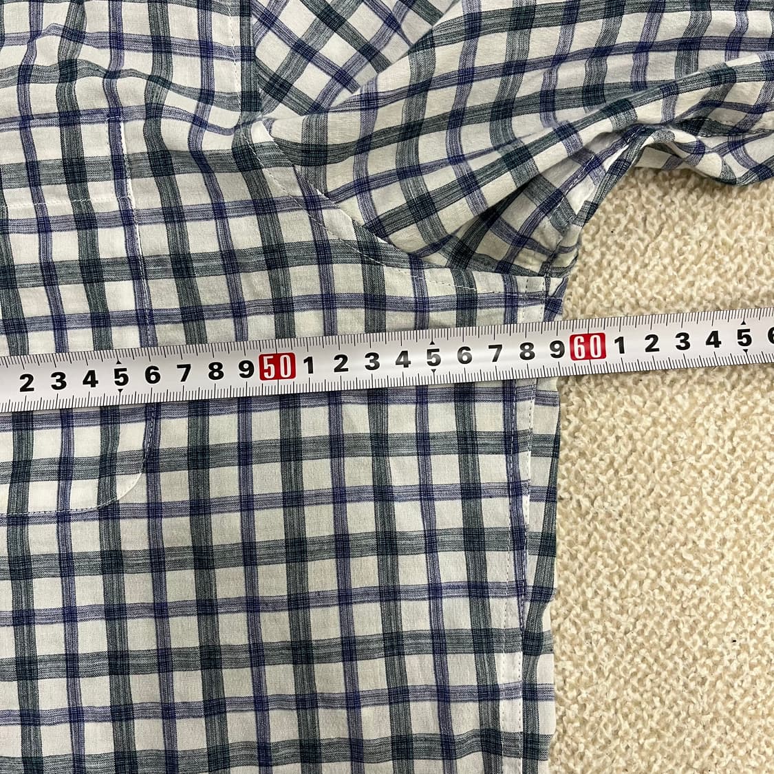 [110] 닥스 체크 린넨 셔츠 남방 0102M1 상품이미지7