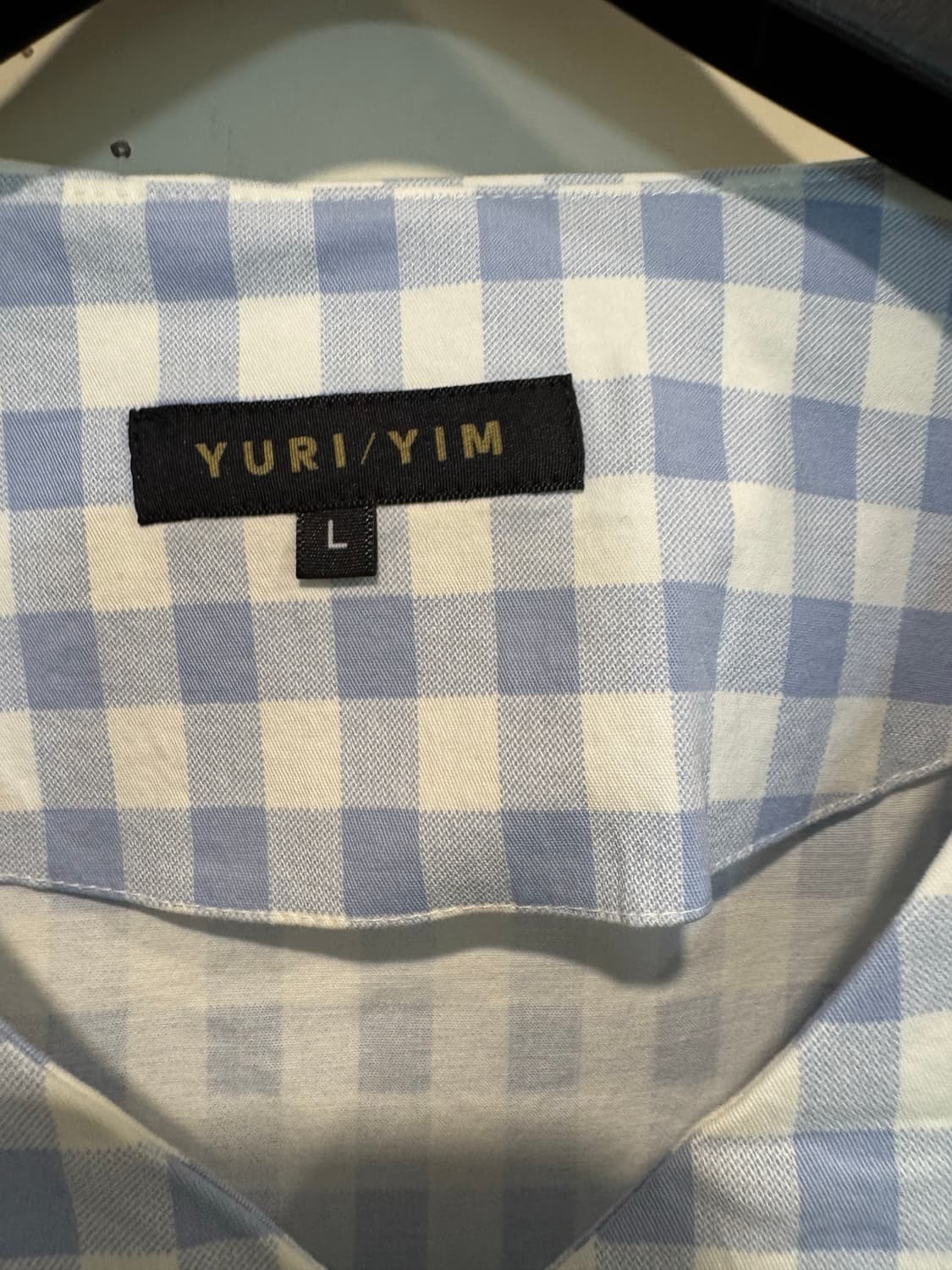 yuri yim 유리임 체크 벌룬 블라우스 상품이미지4